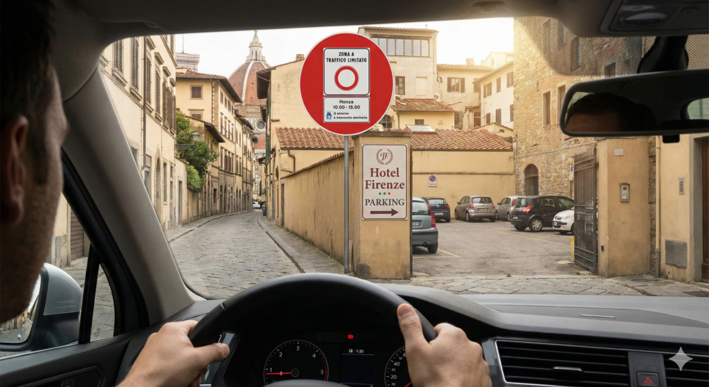 ํผ๋ ์ฒด ์๋ด์์ ZTL ์ง์
์ ๋ง๋ ํ์งํ๊ณผ ํธํ
์ ์ฃผ์ฐจ๋ ์ฐจ๋๋ค.