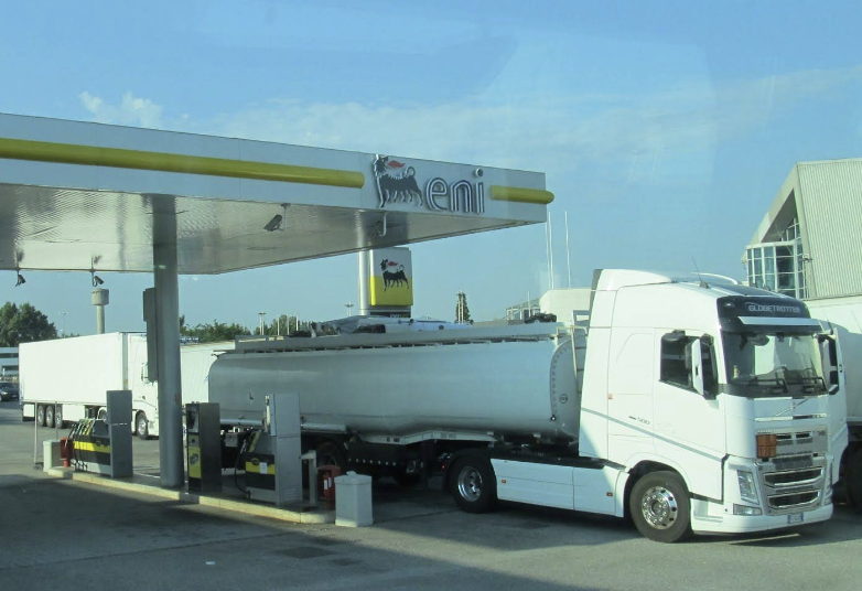 이탈리아 주유소 eni 모습