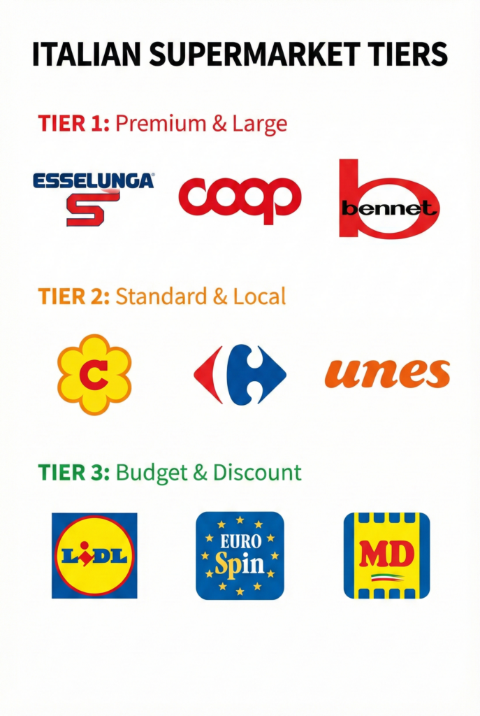 이탈리아 마트 종류와 계급도를 표현한 일러스트