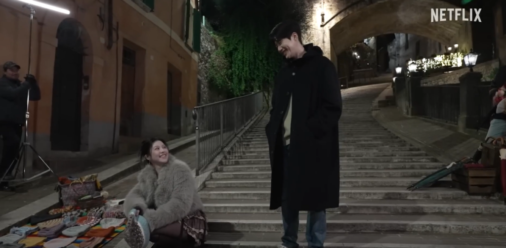 이 사랑 통역이 되나요 이탈리아 페루자 비아 아피아 계단 고윤정과 김선호 출처(넷플릭스 티저영상)